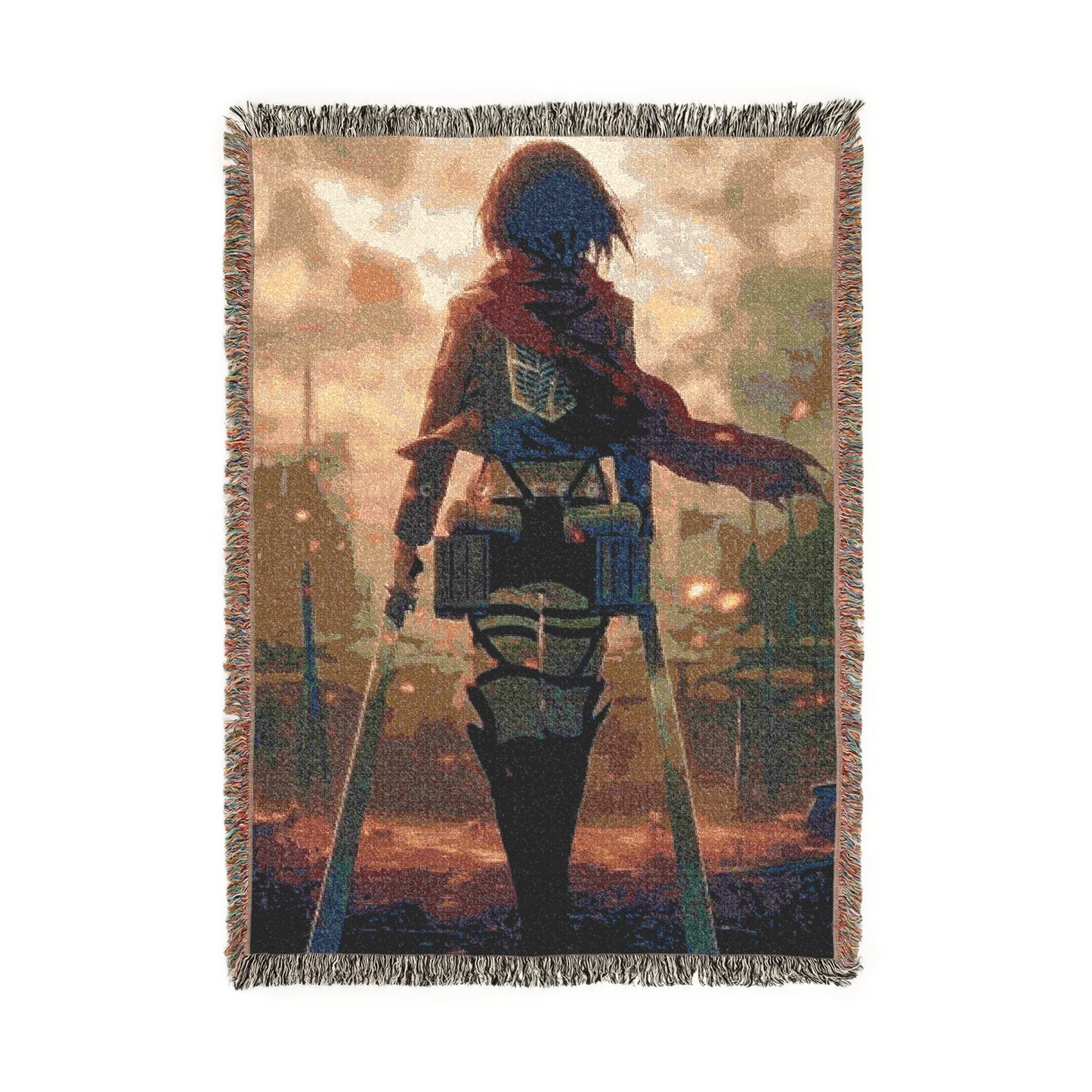 Levi & Mikasa Woven Blanket