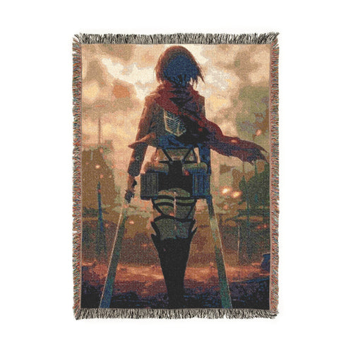 Mikasa Ackerman Woven Blanket